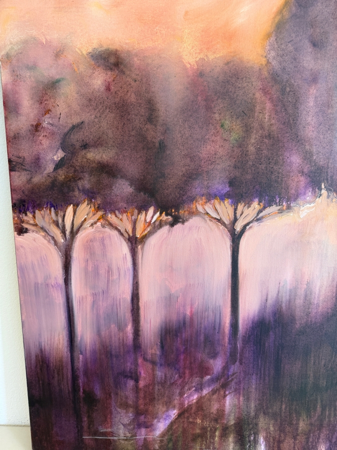 Gerrit Greve (1948-2024, Cardiff by the Sea, CA) Original Acrylic Painting On Canvas Titled 'Mindscape 054' 2004 Signed Verso 48 X 48 Estimate $2,300 - $2,900 [Photo 3]