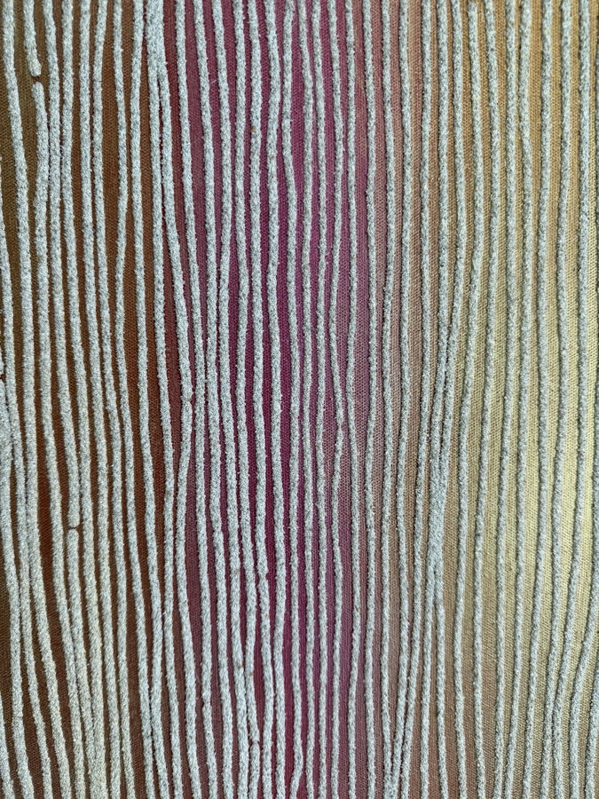 Gerrit Greve (1948-2024, Cardiff by the Sea, CA) Original Acrylic Mixed-Media Sand Painting On Canvas Untitled Unsigned With COA 48 X 48 Estimate $2,000 - $2,300 [Photo 4]