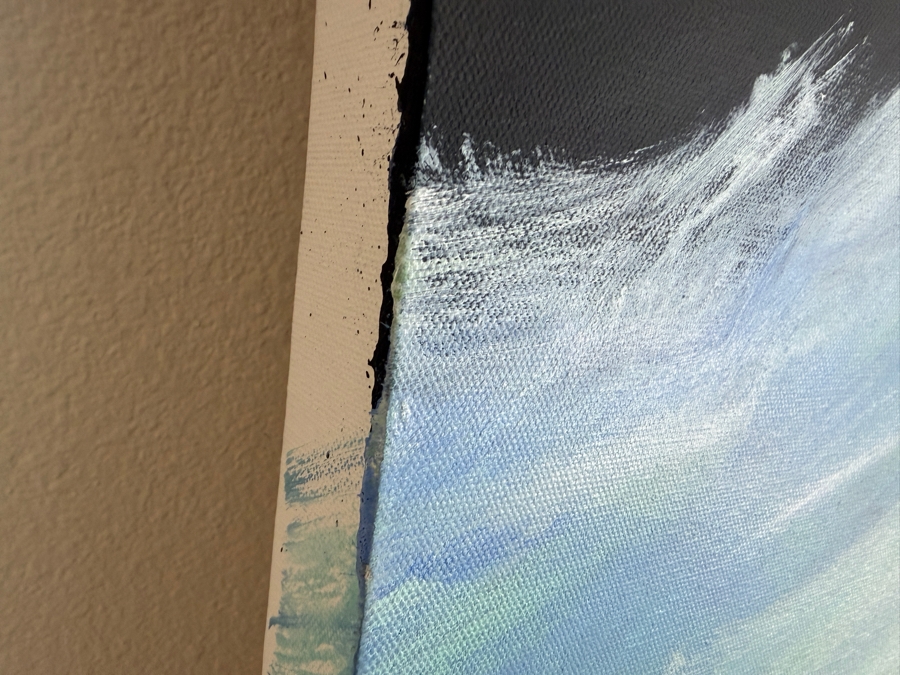 Gerrit Greve (1948-2024, Cardiff by the Sea, CA) Original Acrylic Painting On Canvas Untitled Waves 2015 Signed Bottom Left And Verso 48 X 48 Estimate $2,300 - $2,900 [Photo 6]
