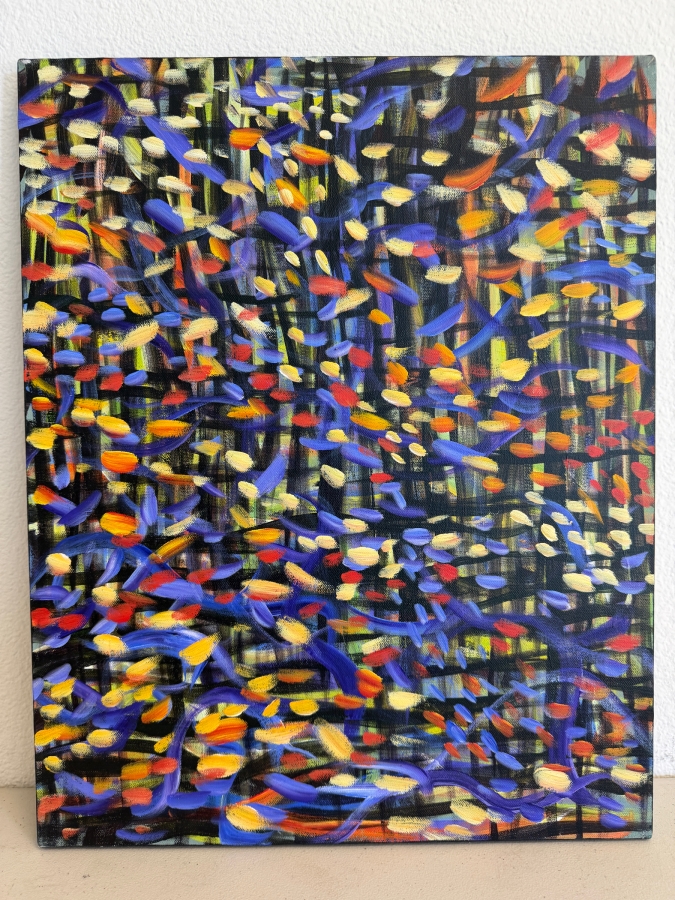 Gerrit Greve (1948-2024, Cardiff by the Sea, CA) Original Acrylic Painting On Canvas Titled 'Underwater 021' 2003 Signed Verso 16 X 20 Estimate $300 - $400 [Photo 2]