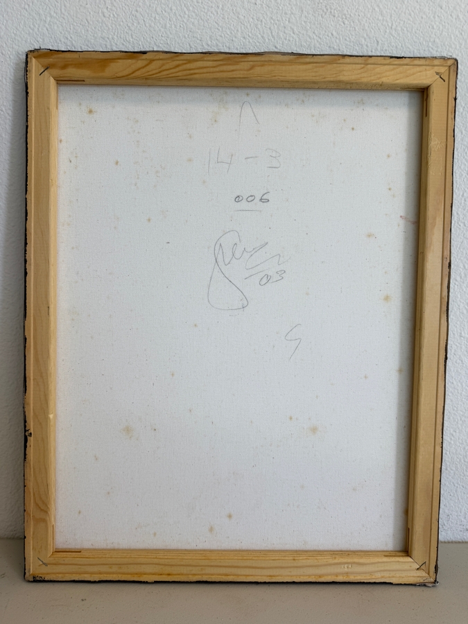 Gerrit Greve (1948-2024, Cardiff by the Sea, CA) Original Acrylic Painting On Canvas Untitled 2003 Signed Verso 16 X 20 Estimate $300 - $400 [Photo 4]