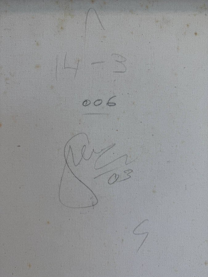 Gerrit Greve (1948-2024, Cardiff by the Sea, CA) Original Acrylic Painting On Canvas Untitled 2003 Signed Verso 16 X 20 Estimate $300 - $400 [Photo 5]