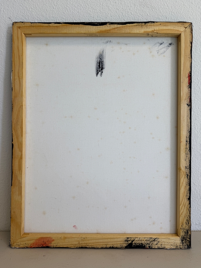 Gerrit Greve (1948-2024, Cardiff by the Sea, CA) Original Acrylic Mixed Media Sand Painting On Canvas Untitled Unsigned With COA 16 X 20 Estimate $300 - $400 [Photo 6]