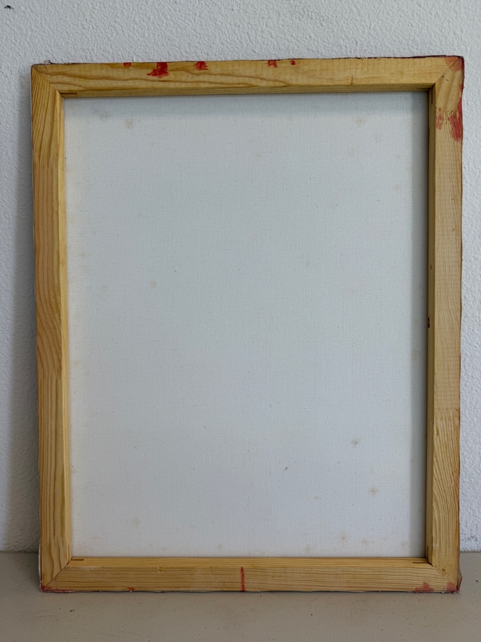 Gerrit Greve (1948-2024, Cardiff by the Sea, CA) Original Acrylic Mixed Media Sand Painting On Canvas Untitled Unsigned With COA 16 X 20 Estimate $300 - $400 [Photo 6]