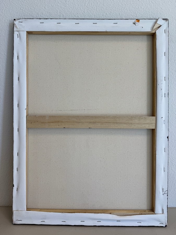 Gerrit Greve (1948-2024, Cardiff by the Sea, CA) Original Acrylic Mixed-Media Sand Painting On Canvas Untitled Crown Unsigned With COA 18 X 24 Estimate $400 - $500 [Photo 6]