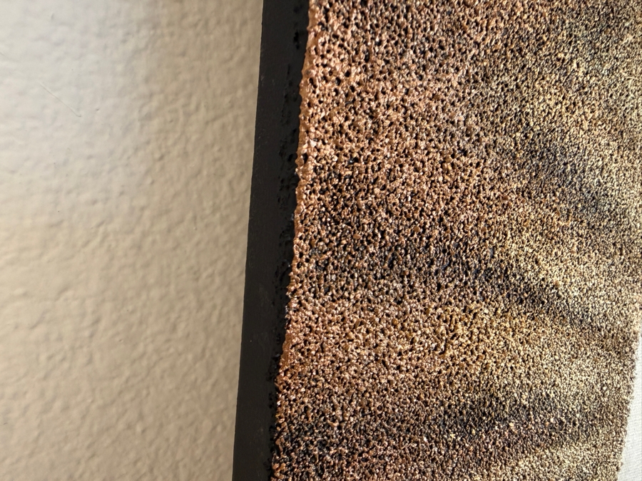 Gerrit Greve (1948-2024, Cardiff by the Sea, CA) Original Acrylic Mixed-Media Sand Painting On Canvas Untitled Crown Unsigned With COA 18 X 24 Estimate $400 - $500 [Photo 5]
