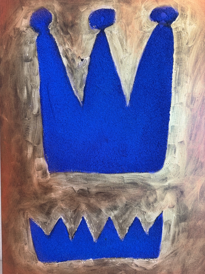 TBDGerrit Greve (1948-2024, Cardiff by the Sea, CA) Original Acrylic Painting On Canvas Untitled Crown Unsigned With COA 18 X 24 Estimate $400 - $500 [Photo 3]