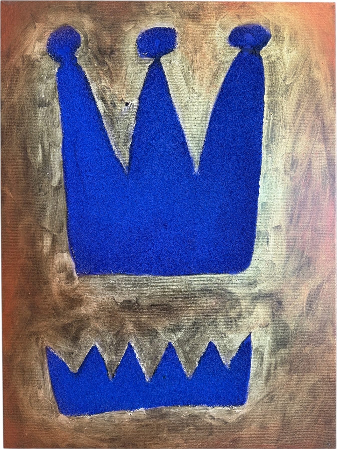 TBDGerrit Greve (1948-2024, Cardiff by the Sea, CA) Original Acrylic Painting On Canvas Untitled Crown Unsigned With COA 18 X 24 Estimate $400 - $500 [Photo 1]