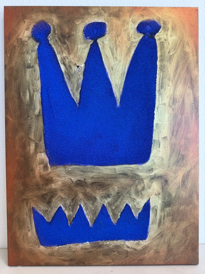 TBDGerrit Greve (1948-2024, Cardiff by the Sea, CA) Original Acrylic Painting On Canvas Untitled Crown Unsigned With COA 18 X 24 Estimate $400 - $500 [Photo 2]