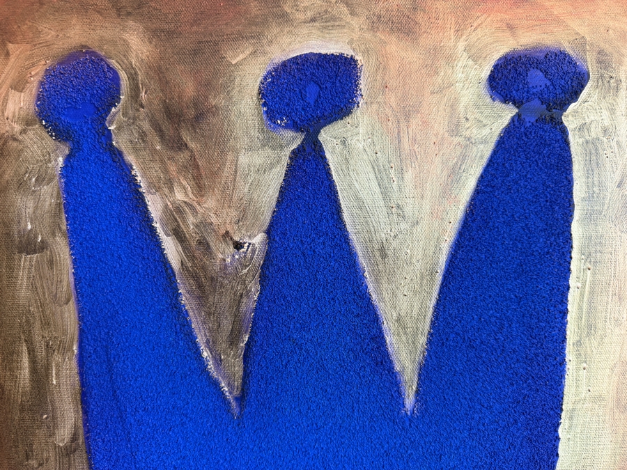 TBDGerrit Greve (1948-2024, Cardiff by the Sea, CA) Original Acrylic Painting On Canvas Untitled Crown Unsigned With COA 18 X 24 Estimate $400 - $500 [Photo 4]