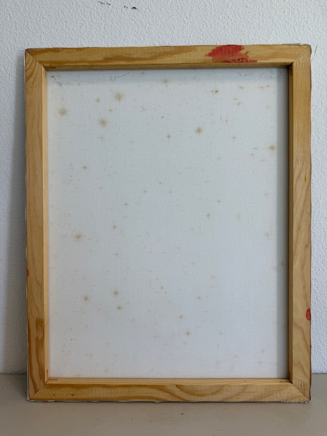 Gerrit Greve (1948-2024, Cardiff by the Sea, CA) Original Acrylic Mixed Media Sand Painting On Canvas Untitled Unsigned With COA 16 X 20 Estimate $300 - $400 [Photo 5]