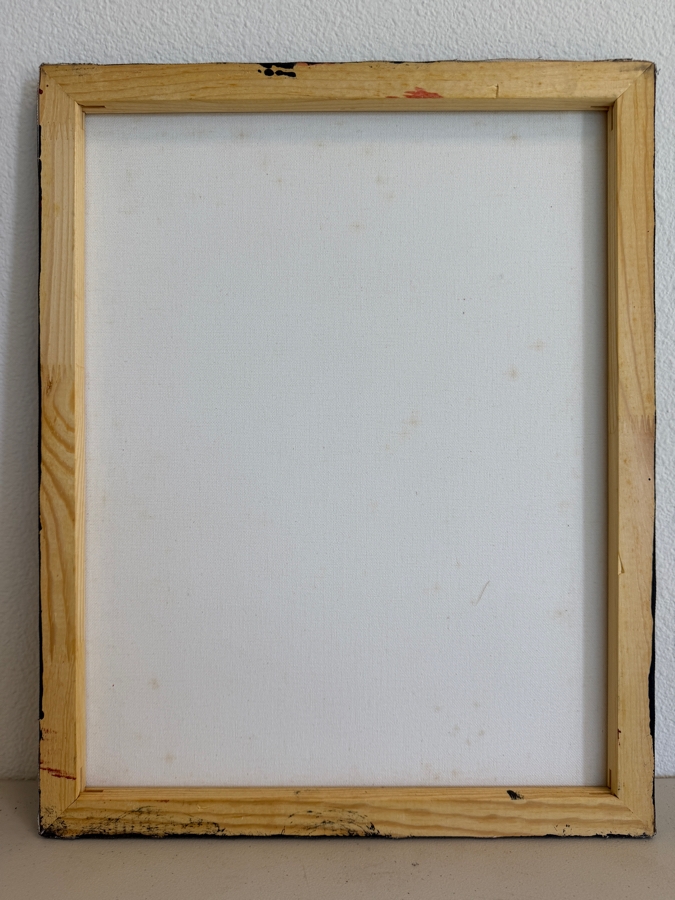Gerrit Greve (1948-2024, Cardiff by the Sea, CA) Original Acrylic Mixed Media Sand Painting On Canvas Untitled Unsigned With COA 16 X 20 Estimate $300 - $400 [Photo 6]