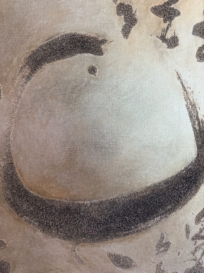 Gerrit Greve (1948-2024, Cardiff by the Sea, CA) Original Acrylic Mixed Media Sand Painting On Canvas Untitled Unsigned With COA 16 X 20 Estimate $300 - $400 [Photo 3]