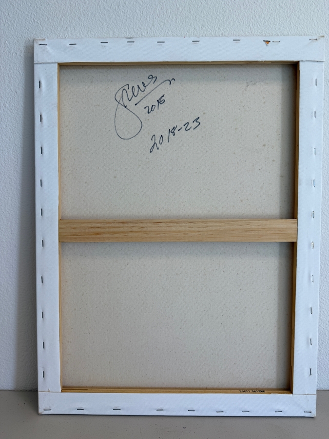 Gerrit Greve (1948-2024, Cardiff by the Sea, CA) Original Acrylic Painting On Canvas Untitled 2018 Signed Bottom Left and Verso 18 X 24 Estimate $400 - $500 [Photo 6]