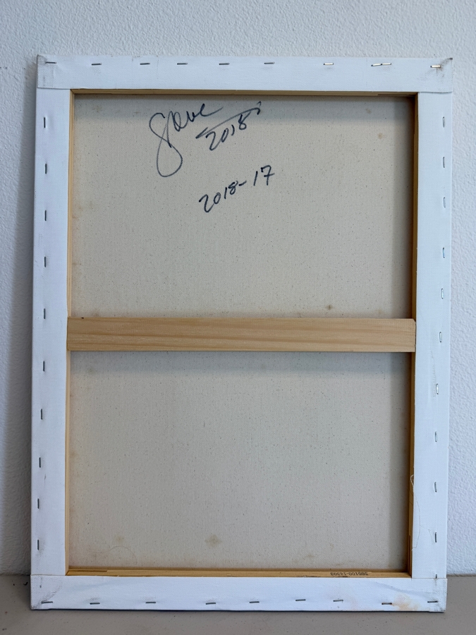 Gerrit Greve (1948-2024, Cardiff by the Sea, CA) Original Acrylic Painting On Canvas Untitled 2018 Signed Bottom Left and Verso 18 X 24 Estimate $400 - $500 [Photo 6]