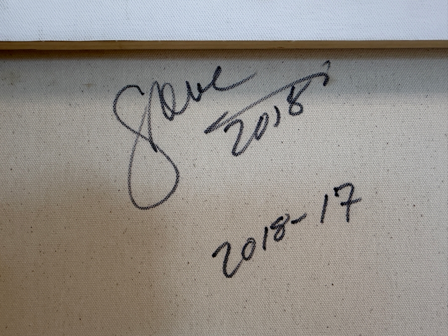 Gerrit Greve (1948-2024, Cardiff by the Sea, CA) Original Acrylic Painting On Canvas Untitled 2018 Signed Bottom Left and Verso 18 X 24 Estimate $400 - $500 [Photo 7]