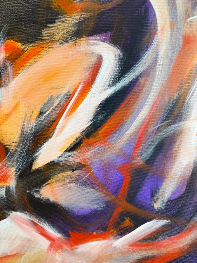 Gerrit Greve (1948-2024, Cardiff by the Sea, CA) Original Acrylic Painting On Canvas Untitled 2018 Signed Bottom Left and Verso 18 X 24 Estimate $400 - $500 [Photo 3]