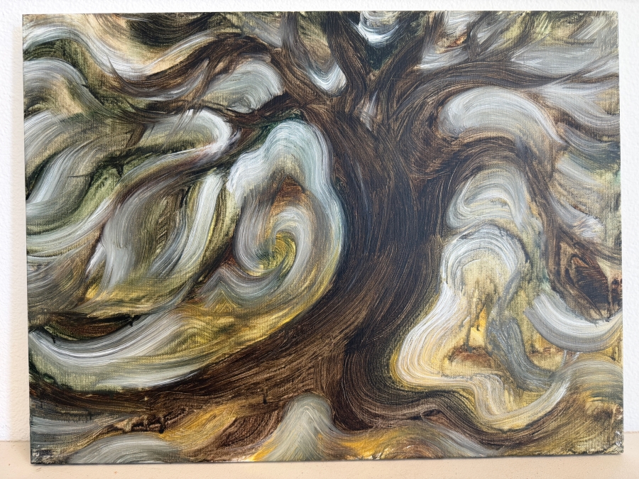 Gerrit Greve (1948-2024, Cardiff by the Sea, CA) Original Acrylic Painting On Canvas Untitled 2017 Signed Verso 24 X 18 Estimate $400 - $500 [Photo 2]
