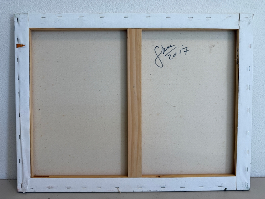 Gerrit Greve (1948-2024, Cardiff by the Sea, CA) Original Acrylic Painting On Canvas Untitled 2017 Signed Verso 24 X 18 Estimate $400 - $500 [Photo 5]