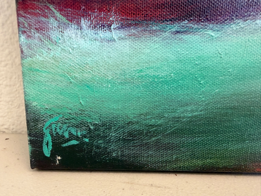 Gerrit Greve (1948-2024, Cardiff by the Sea, CA) Original Acrylic Painting On Canvas Untitled Waves Signed Bottom Left 24 X 18 Estimate $400 - $500 [Photo 5]