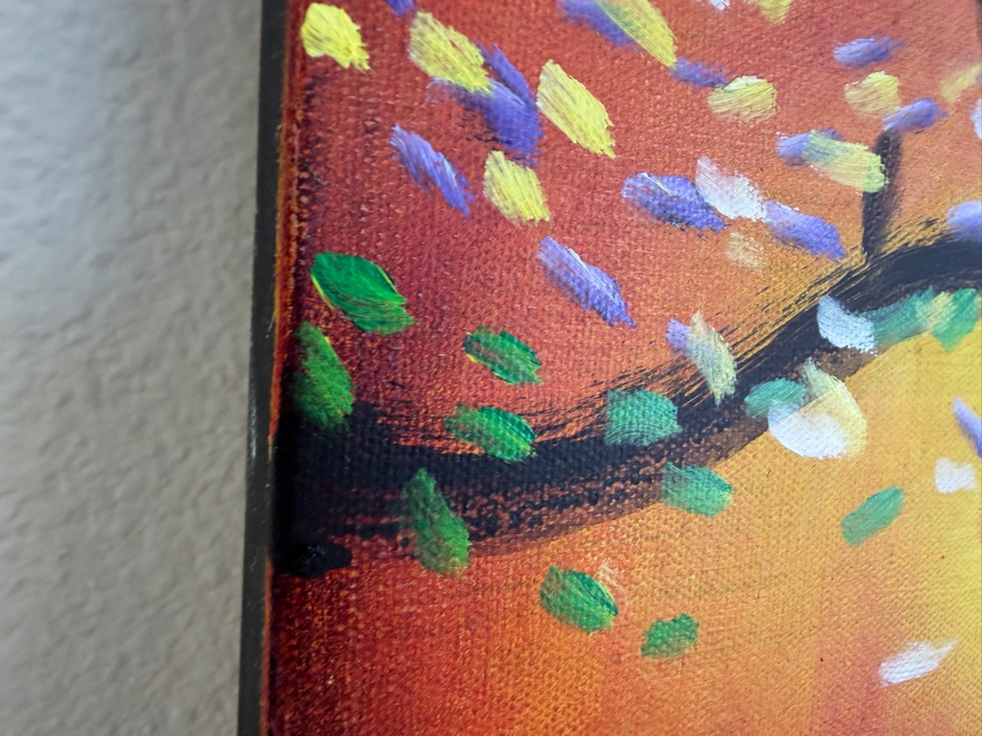 Gerrit Greve (1948-2024, Cardiff by the Sea, CA) Original Acrylic Painting On Canvas Titled 'Wonderment 34' Signed Bottom Right And Verso 24 X 18 Estimate $400 - $500 [Photo 5]