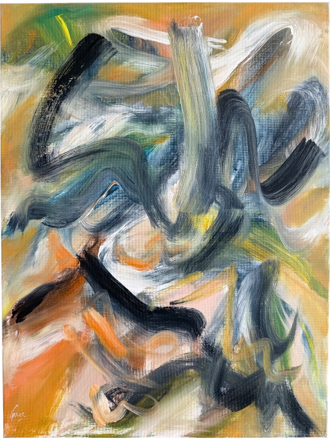 Gerrit Greve (1948-2024, Cardiff by the Sea, CA) Original Acrylic Painting On Canvas Untitled 2019 Signed Bottom Left and Verso 18 X 24 Estimate $400 - $500 [Photo 1]
