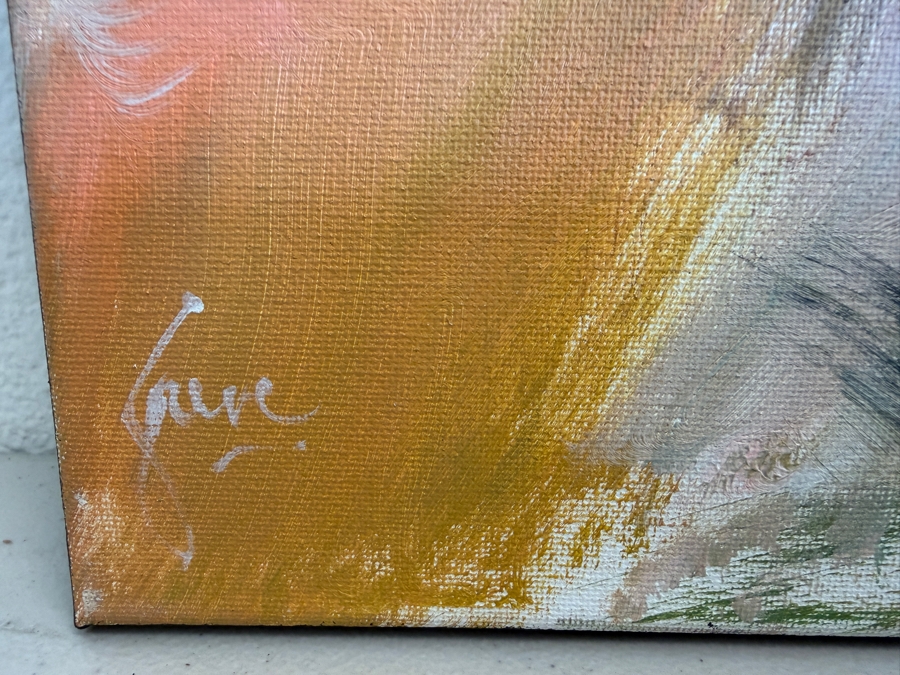 Gerrit Greve (1948-2024, Cardiff by the Sea, CA) Original Acrylic Painting On Canvas Untitled 2019 Signed Bottom Left and Verso 18 X 24 Estimate $400 - $500 [Photo 4]