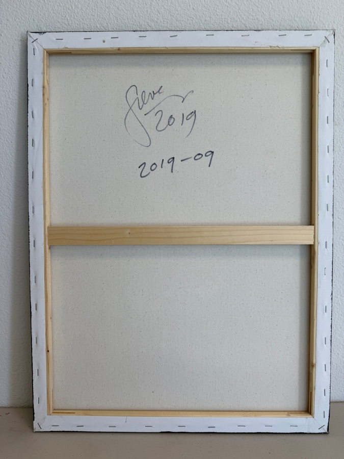 Gerrit Greve (1948-2024, Cardiff by the Sea, CA) Original Acrylic Painting On Canvas Untitled 2019 Signed Bottom Left and Verso 18 X 24 Estimate $400 - $500 [Photo 6]