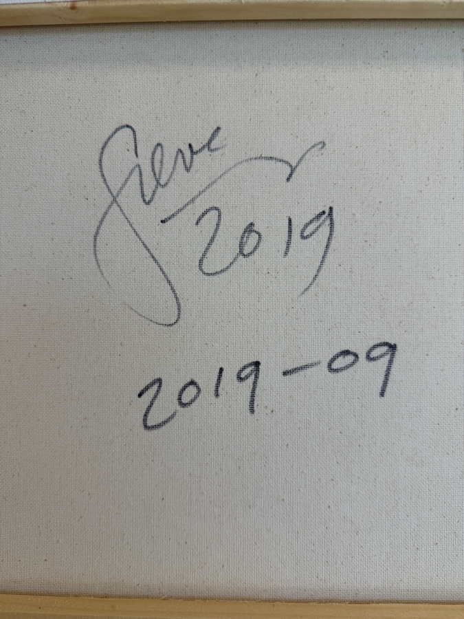Gerrit Greve (1948-2024, Cardiff by the Sea, CA) Original Acrylic Painting On Canvas Untitled 2019 Signed Bottom Left and Verso 18 X 24 Estimate $400 - $500 [Photo 7]