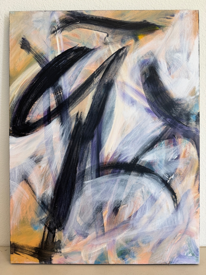 Gerrit Greve (1948-2024, Cardiff by the Sea, CA) Original Acrylic Painting On Canvas Untitled 2016 Signed Verso 18 X 24 Estimate $400 - $500 [Photo 2]