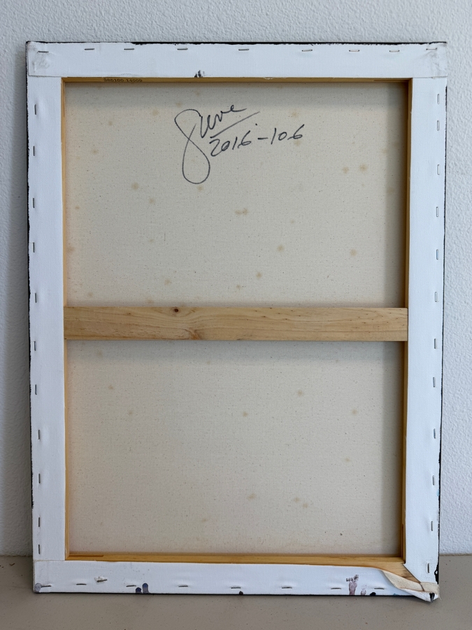Gerrit Greve (1948-2024, Cardiff by the Sea, CA) Original Acrylic Painting On Canvas Untitled 2016 Signed Verso 18 X 24 Estimate $400 - $500 [Photo 5]