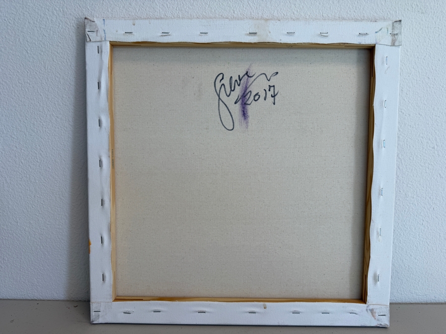 Gerrit Greve (1948-2024, Cardiff by the Sea, CA) Original Acrylic Painting On Canvas 2017 Signed Verso 18 X 18 Estimate $300 - $400 [Photo 5]