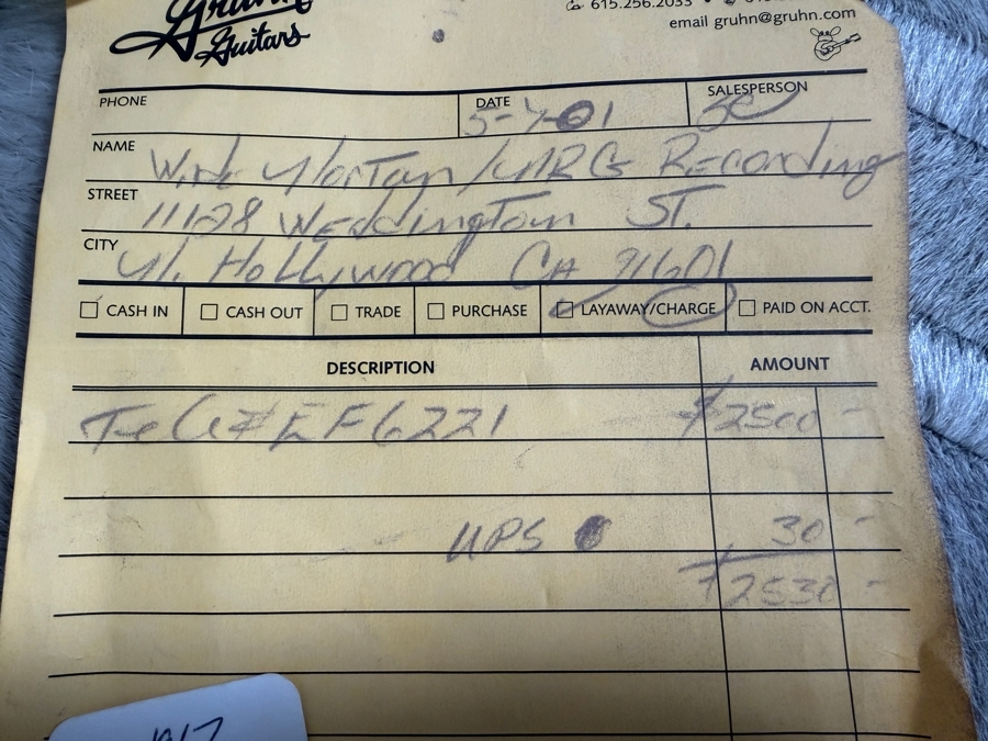 Vintage 1967 Fender Transition Telecaster Electric Guitar from Wade Norton's Personal Collection with Purchase Receipt - Appraised by Norman's Rare Guitars in 2011 for $3,500 (Appraisal Included)
 [Photo 20]