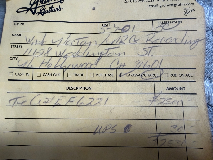 Vintage 1967 Fender Transition Telecaster Electric Guitar from Wade Norton's Personal Collection with Purchase Receipt - Appraised by Norman's Rare Guitars in 2011 for $3,500 (Appraisal Included)
 [Photo 21]