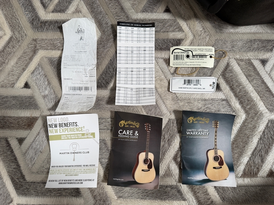 2016 Martin Limited Edition (D-420 / DX420) Acoustic Guitar 2092790 from Wade Norton's Personal Collection [Photo 17]