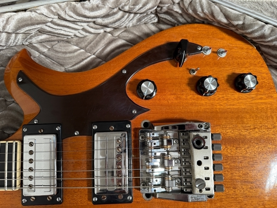 Vintage 1974 BC Rich Seagull Electric Guitar 408033 Famously Used on Stage by a Young Jeff Healey with First-Generation Hardshell Coffin Case from Wade Norton's Personal Collection [Photo 10]