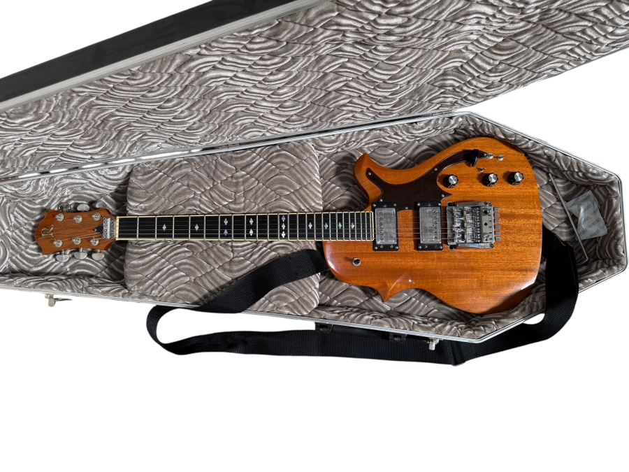Vintage 1974 BC Rich Seagull Electric Guitar 408033 Famously Used on Stage by a Young Jeff Healey with First-Generation Hardshell Coffin Case from Wade Norton's Personal Collection