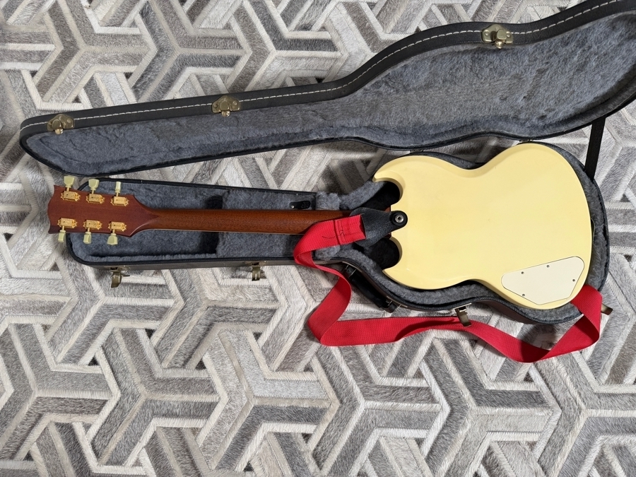 Vintage 1992 Gibson 1962 Les Paul Custom Reissue 90421406 from Wade Norton's Personal Collection - Primary Guitar Used on the Triple-Platinum Papa Roach Debut Album Infest - Used Extensively as a Primary Studio Tool at NRG Recording [Photo 9]