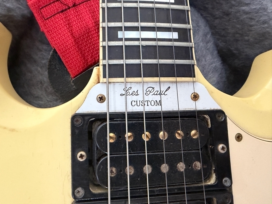 Vintage 1992 Gibson 1962 Les Paul Custom Reissue 90421406 from Wade Norton's Personal Collection - Primary Guitar Used on the Triple-Platinum Papa Roach Debut Album Infest - Used Extensively as a Primary Studio Tool at NRG Recording [Photo 4]