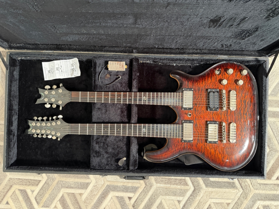 Vintage 2006 Dean Hardtail Doubleneck 6/12 06100399 Electric Guitar from Wade Norton's Personal Collection [Photo 4]