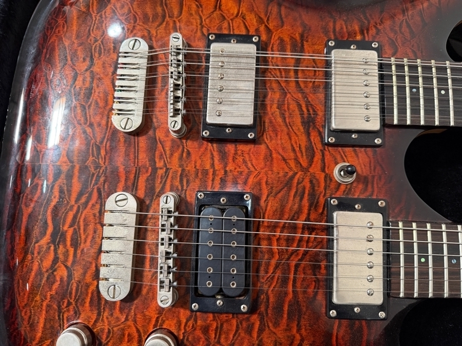 Vintage 2006 Dean Hardtail Doubleneck 6/12 06100399 Electric Guitar from Wade Norton's Personal Collection [Photo 8]