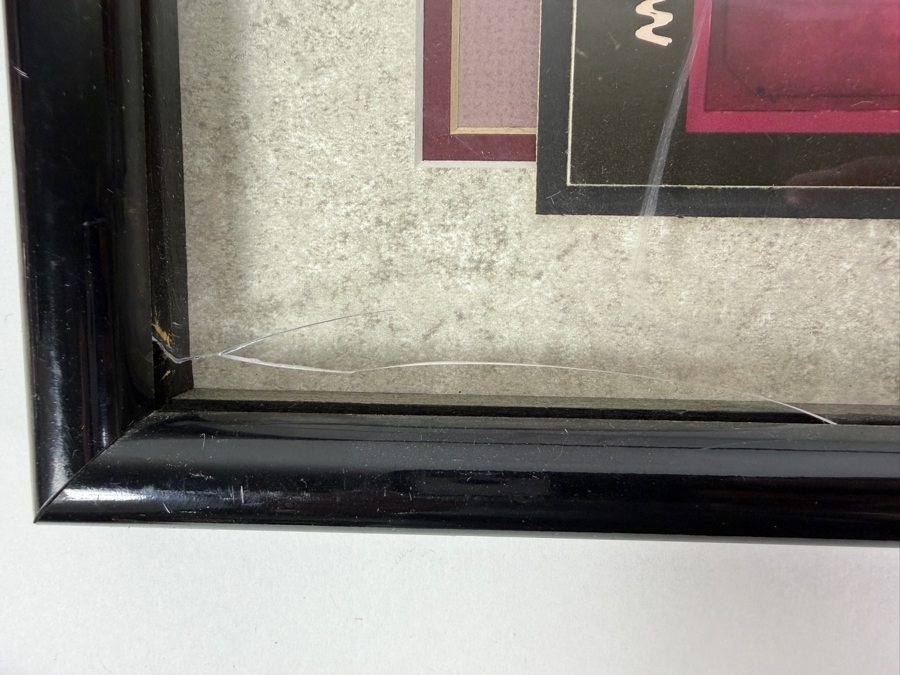 Hootie & The Blowfish Music Industry Award Presented to Wade Norton To Commemorate the Sale of More Than 500,000 Copies of the Atlantic Records Cassette and CD of 'Cracked Rear View' - Plexiglass has Crack in Lower Left 23 X 16 [Photo 5]