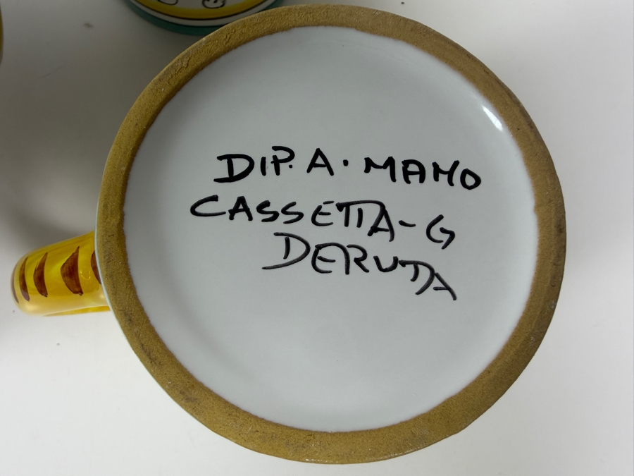 Just Added - Italian Deruta (4) Coffee Cups and (4) 10' Bowls [Photo 5]