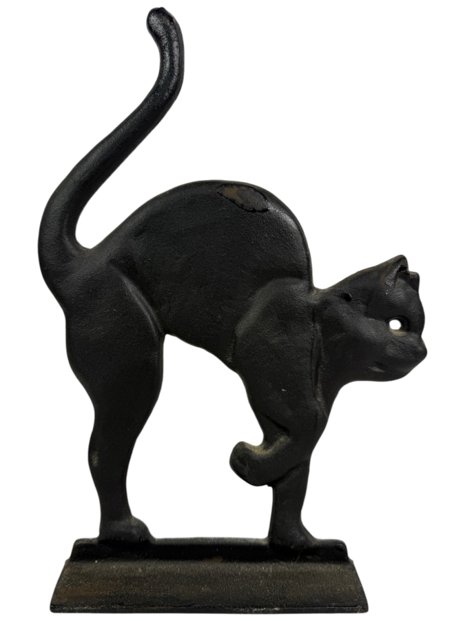 Just Added - Vintage Cast Iron Cat Doorstop 8W X 11.25H