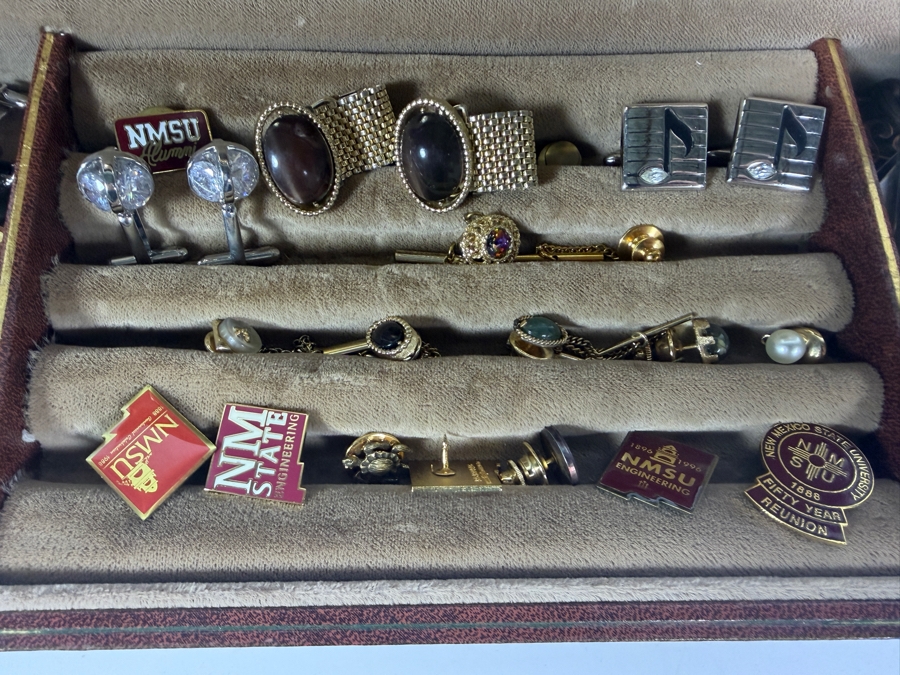 Just Added - Collection of Dr. Robert C. Tausworthe's Vintage Cufflinks, Tie Clips and Pins [Photo 5]