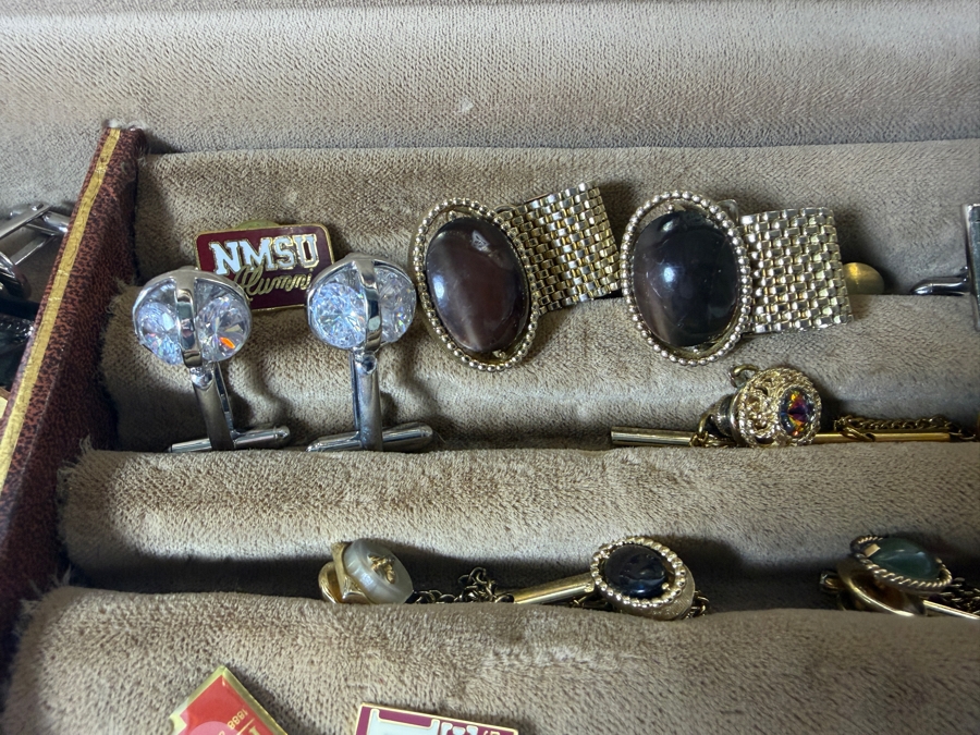 Just Added - Collection of Dr. Robert C. Tausworthe's Vintage Cufflinks, Tie Clips and Pins [Photo 3]