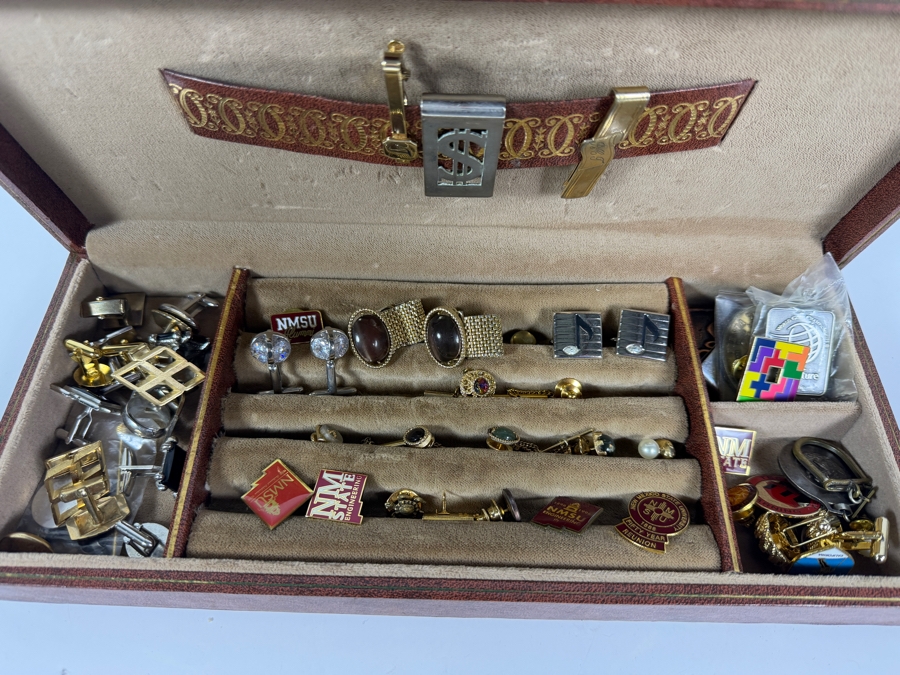 Just Added - Collection of Dr. Robert C. Tausworthe's Vintage Cufflinks, Tie Clips and Pins [Photo 2]