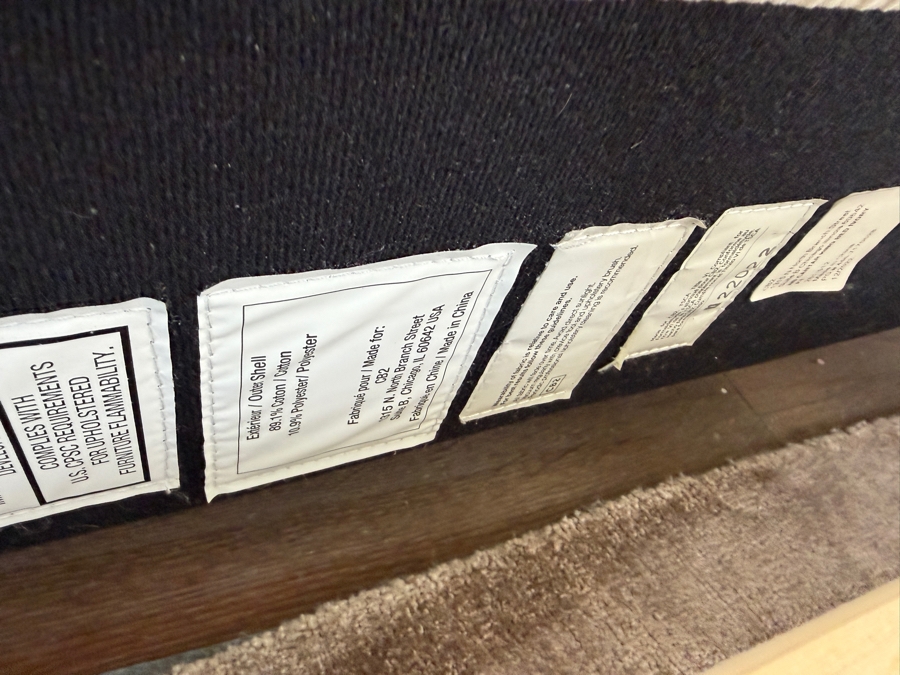 CB2 King Cantar Ivory Velvet Upholstered Bed Frame (Mattress Not Included) [Photo 15]