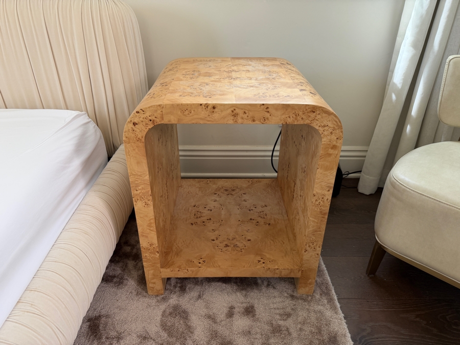 Pair Of Worlds Away Putnam Burl Wood Side Tables Retail $3,200/Pair [Photo 5]