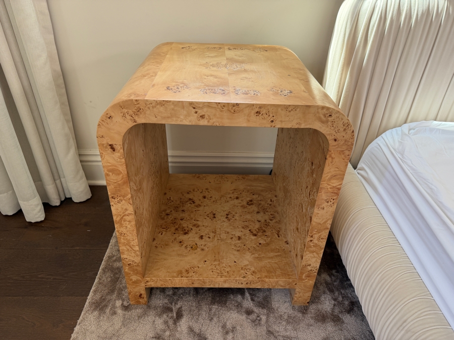 Pair Of Worlds Away Putnam Burl Wood Side Tables Retail $3,200/Pair [Photo 3]